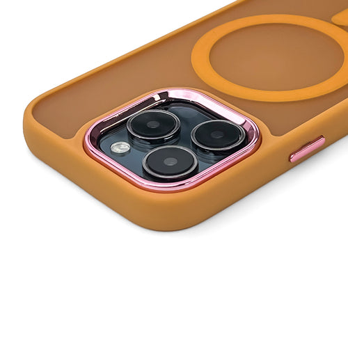 Magnetic Collection MagSafe iPhone 16 Pro Case - Orange — Hurtel