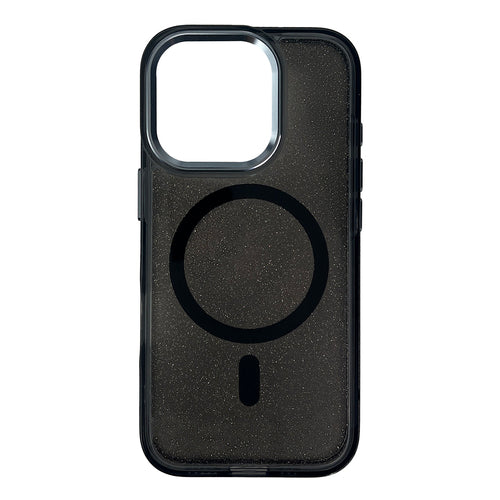 Glitter Case MagSafe for iPhone 16 Pro - black with glitter — Hurtel