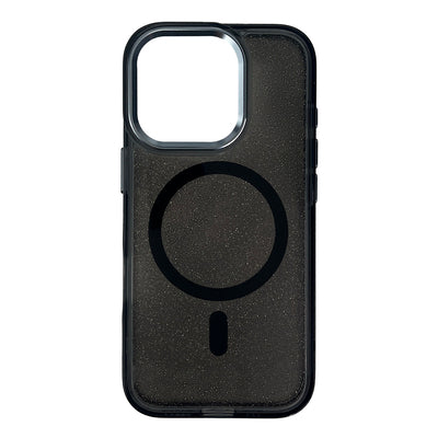 Glitter Case MagSafe for iPhone 16 Pro Max - black with glitter — Hurtel