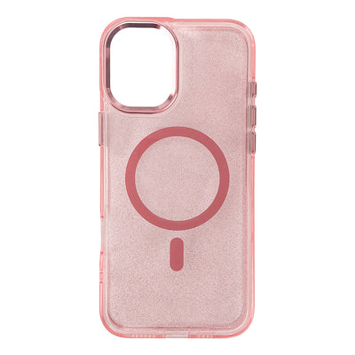 Glitter Case MagSafe for iPhone 16 - pink with glitter — Hurtel