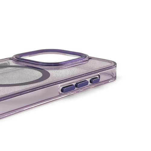 Glitter Case MagSafe for iPhone 16 Plus - purple with glitter — Hurtel