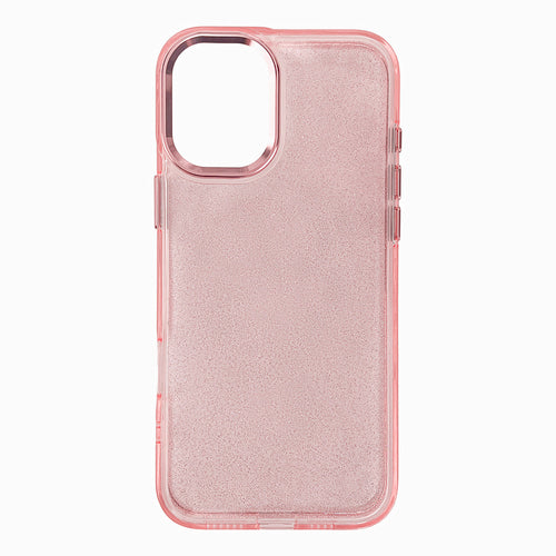 Glitter Case for iPhone 16 - pink with glitter — Hurtel