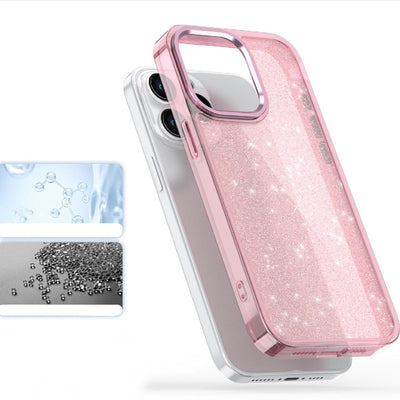 Glitter Case for iPhone 16 Pro - pink with glitter — Hurtel
