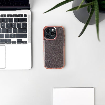 Glitter Case for iPhone 16 Pro - pink with glitter — Hurtel