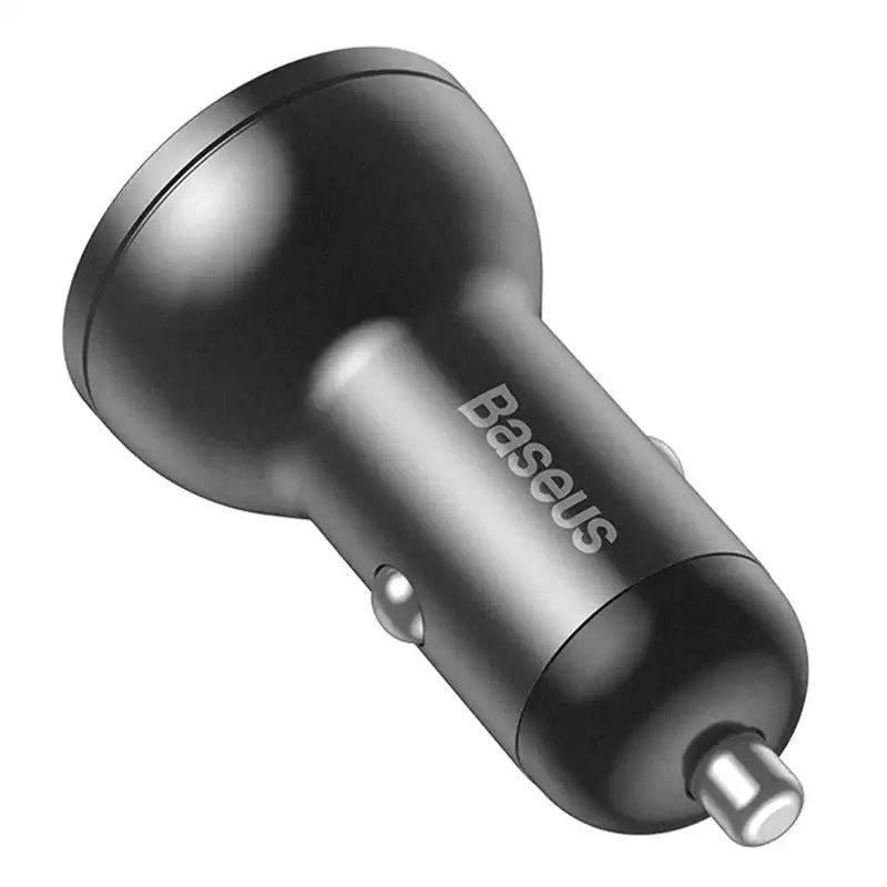 Ładowarka samochodowa Baseus z wyświetlaczem, 2x USB, 4,8A, 24W (szara) - Product Image 5
