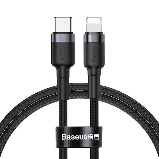 Baseus Cafule Cable Type-C to iP PD 18W 1m Gray+Black - Product Image 2