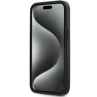 DKNY 3D Rubber Repeat Pattern case for iPhone 15/14/13 - black