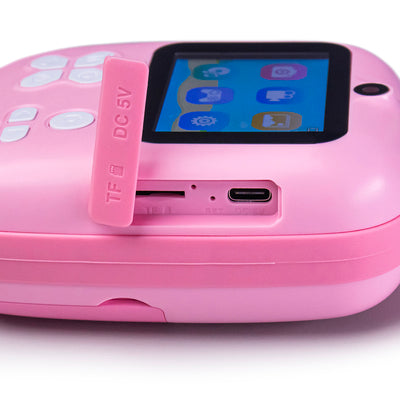 Mini Thermal Printer for Kids with Camera and Camcorder - Pink — Hurtel