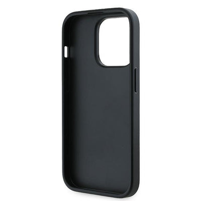 Karl Lagerfeld Diagonal Quilted Script case for iPhone 13 Pro Max - black