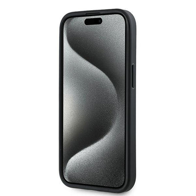 Karl Lagerfeld Diagonal Quilted Script case for iPhone 15 / 14 / 13 - black