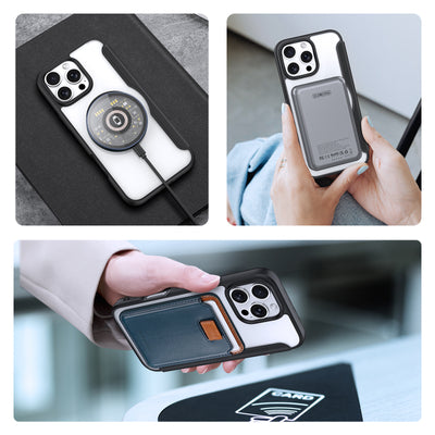 Dux Ducis Skin X Pro Case for iPhone 16 Pro Max with MagSafe and Flip - Black