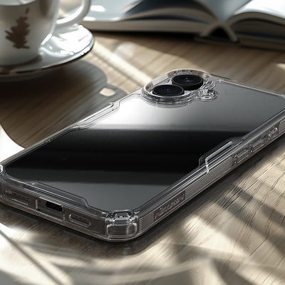 Nillkin Nature Pro Case for iPhone 16 - transparent and white