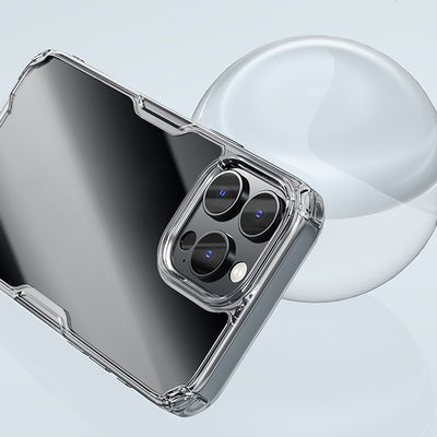 Nillkin Nature Pro Case for iPhone 16 Pro - transparent and white
