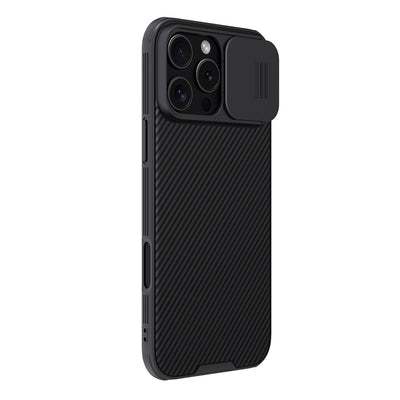 Nillkin CamShield Pro Case for iPhone 16 Pro Max with camera cover - black