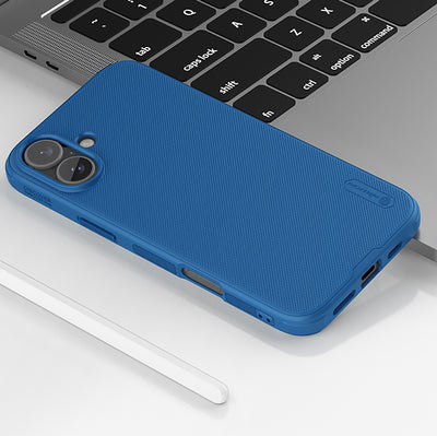 Nillkin Super Frosted Shield Pro case for iPhone 16 - blue