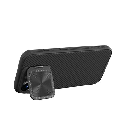 Nillkin CamShield Prop Case for iPhone 16 Pro with Camera Cover and Stand - Black