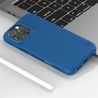 Nillkin Super Frosted Shield Pro Magnetic Case for iPhone 16 Pro - blue