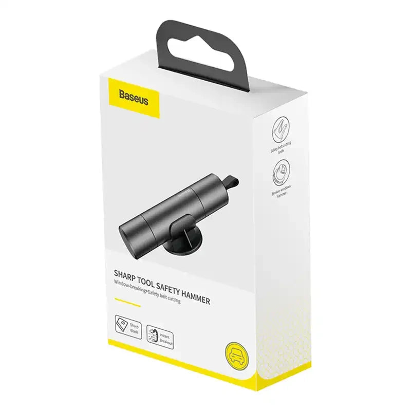 Baseus Sharp Tool Safety Hammer (Window-breaking+Safety belt cutting) Grey - Product Image 7