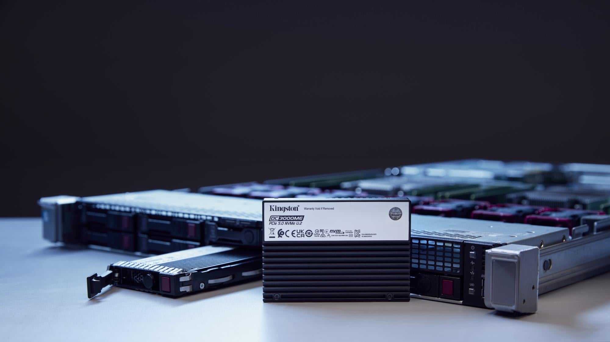 SSD KINGSTON SSD series DC3000ME 7.68TB NVMe NAND flash technology 3D TLC Write speed 10000 MBytes/sec Read speed 14000 MBytes/sec Form Factor U.2 TBW 14.016 TB MTBF 2000000 hours SEDC3000ME/7T6