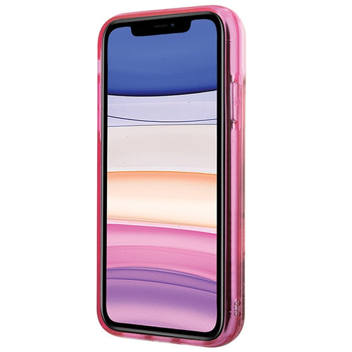 Karl Lagerfeld Glitter Karl Head iPhone 11/XR Case - Pink