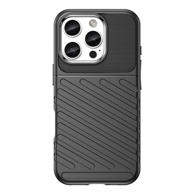 Thunder Case for iPhone 16 Pro Silicone Case - Black — Hurtel