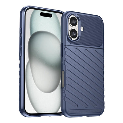 Thunder Case for iPhone 16 Plus Silicone Case - Blue — Hurtel