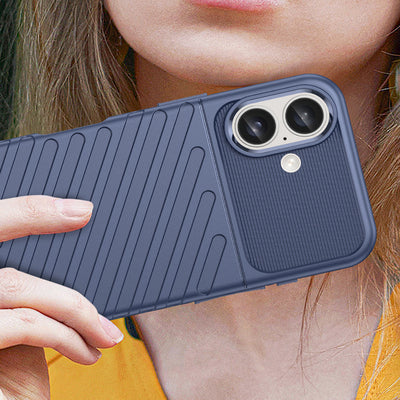 Thunder Case for iPhone 16 Plus Silicone Case - Blue — Hurtel