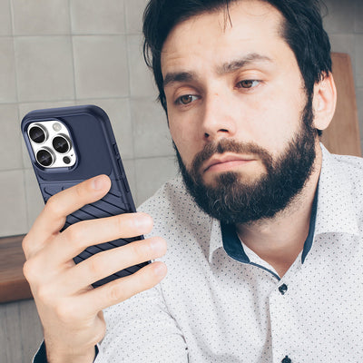 Thunder Case for iPhone 16 Pro Silicone Case - Blue — Hurtel