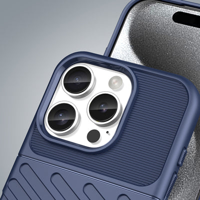 Thunder Case for iPhone 16 Pro Max Silicone Case - Blue — Hurtel