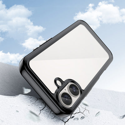 Outer Space Case with Gel Frame for iPhone 16 - Black — Hurtel