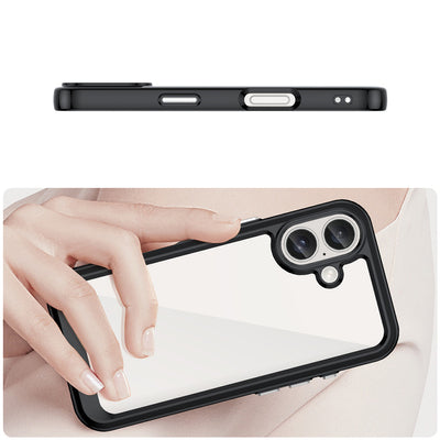 Outer Space Case with Gel Frame for iPhone 16 Plus - Black — Hurtel