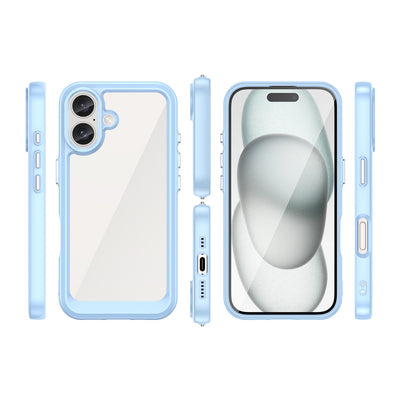 Outer Space Case with Gel Frame for iPhone 16 - Blue — Hurtel