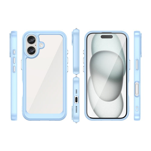 Outer Space Case with Gel Frame for iPhone 16 Plus - Blue — Hurtel