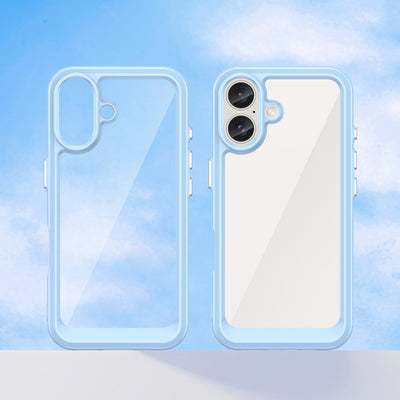 Outer Space Case with Gel Frame for iPhone 16 Plus - Blue — Hurtel