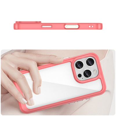 Outer Space Case with Gel Frame for iPhone 16 Pro Max - Red — Hurtel
