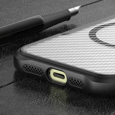 Leading Series MagSafe Silicone Case for iPhone 16 Pro - Black — Hurtel