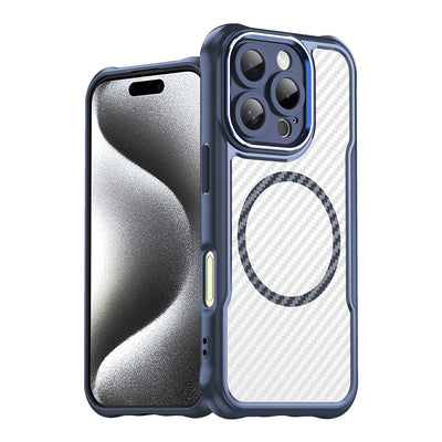 Leading Series MagSafe Silicone Case for iPhone 16 Pro Max - Blue — Hurtel