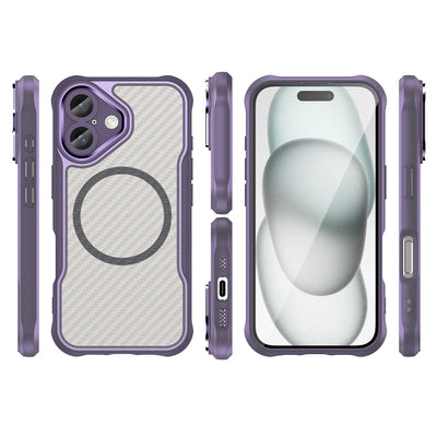 Leading Series MagSafe Silicone Case for iPhone 16 - Purple — Hurtel