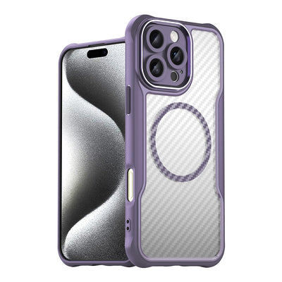 Leading Series MagSafe Silicone Case for iPhone 16 Pro - Purple — Hurtel
