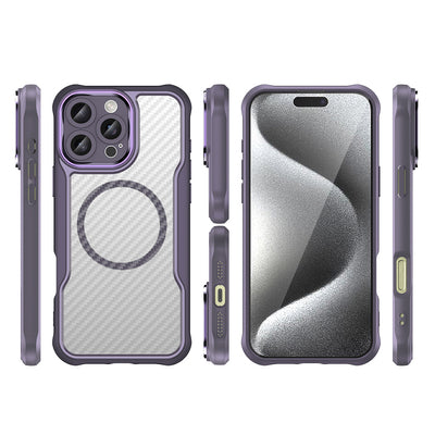 Leading Series MagSafe Silicone Case for iPhone 16 Pro - Purple — Hurtel