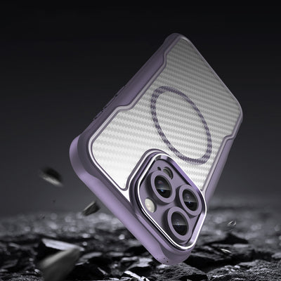 Leading Series MagSafe Silicone Case for iPhone 16 Pro - Purple — Hurtel