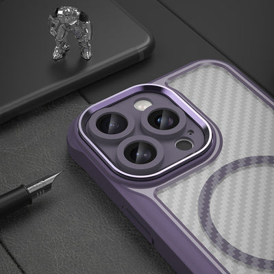 Leading Series MagSafe Silicone Case for iPhone 16 Pro Max - Purple — Hurtel