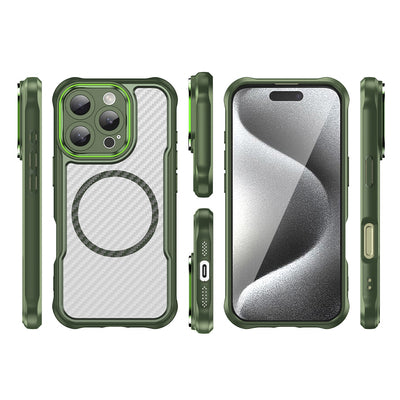 Leading Series MagSafe Silicone Case for iPhone 16 Pro Max - Green — Hurtel