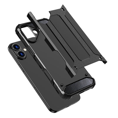 Hybrid Armor iPhone 16 Case - Black — Hurtel