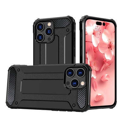 Hybrid Armor iPhone 16 Pro Case - Black — Hurtel
