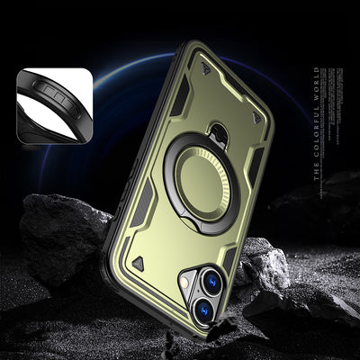 Hybrid Armor Trendy Case with MagSafe for iPhone 16 - Green — Hurtel
