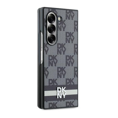 DKNY Checkered Pattern Printed Stripes case for Samsung Galaxy Z Fold 6 - black