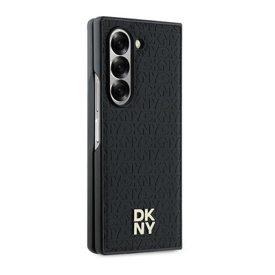 DKNY Repeat Pattern Stack Logo Case for Samsung Galaxy Z Fold6 - Black