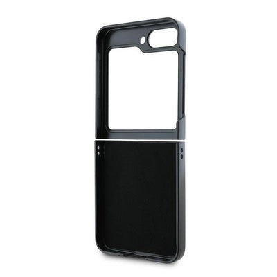 Guess Leather 4G Metal Logo Case for Samsung Galaxy Z Flip 6 - Black