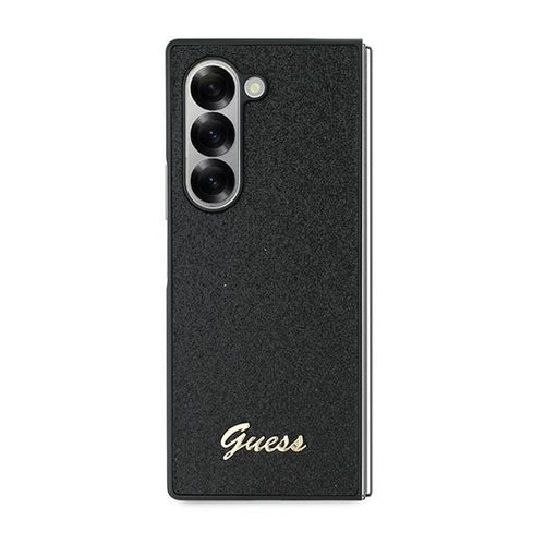 Guess 4G Glitter Script Case for Samsung Galaxy Z Fold 6 - Black